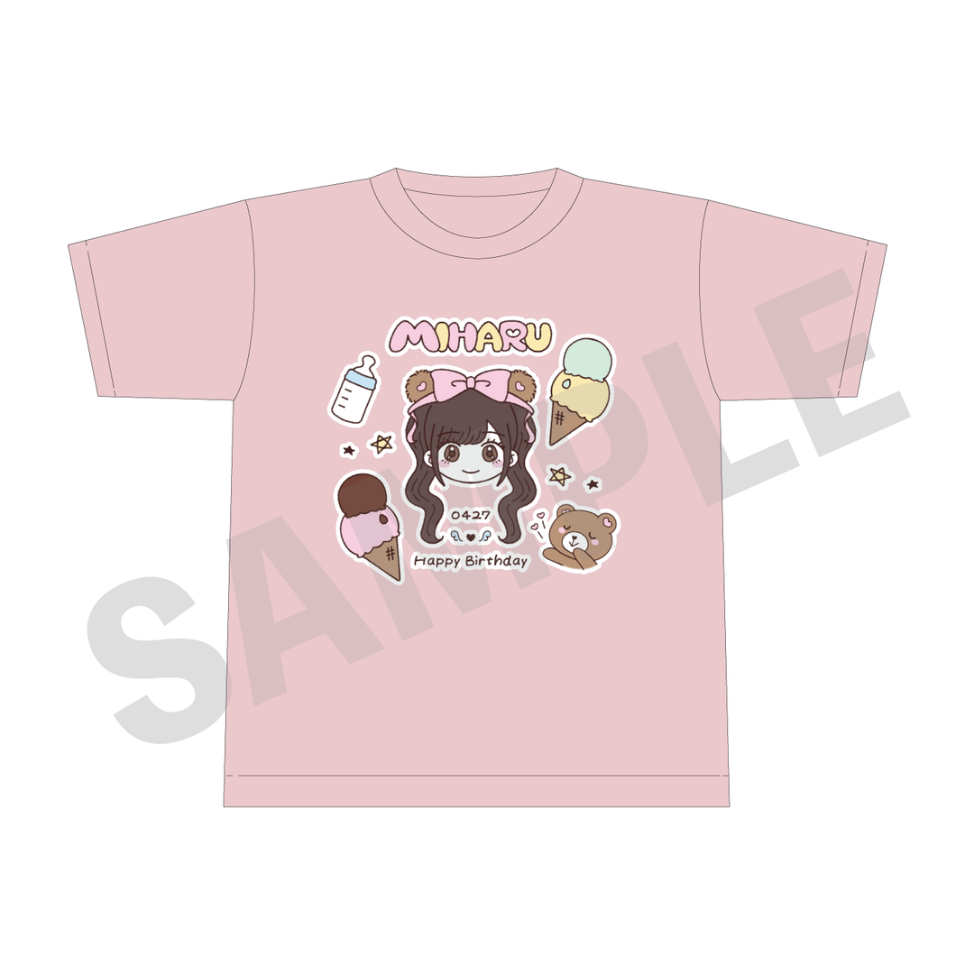 全部姉るんの手描き！ステッカー風Tシャツ