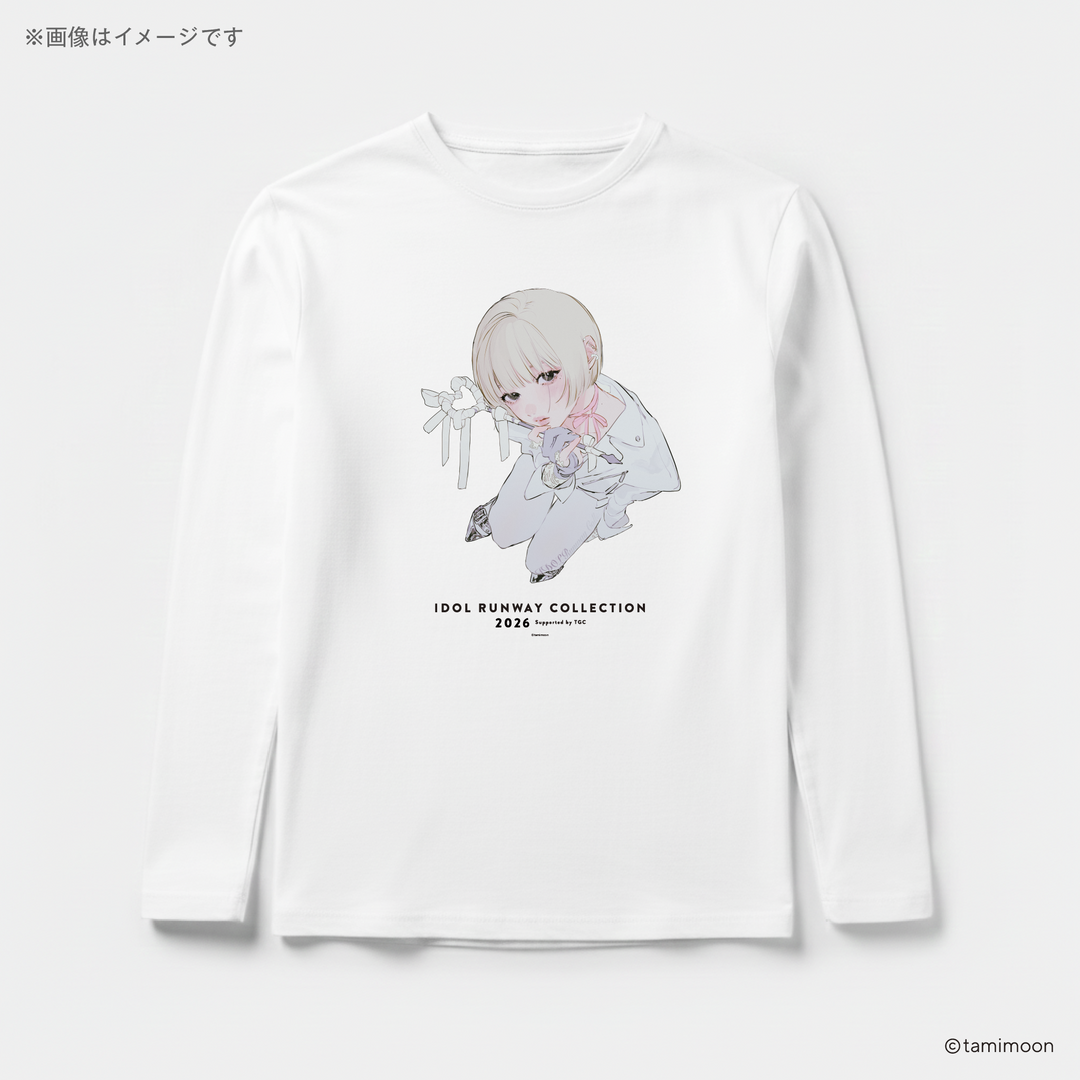 tamimoon Collaboration Long T-Shirt White